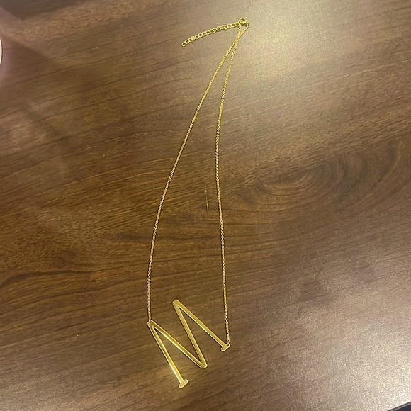 gold letter necklace!! - Picture 2 of 4